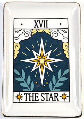 4 1/2" X 6 1/2" Star Tarot Dish