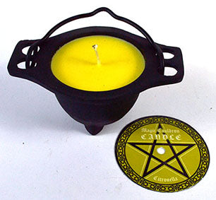 Citronella Candle In Cauldron